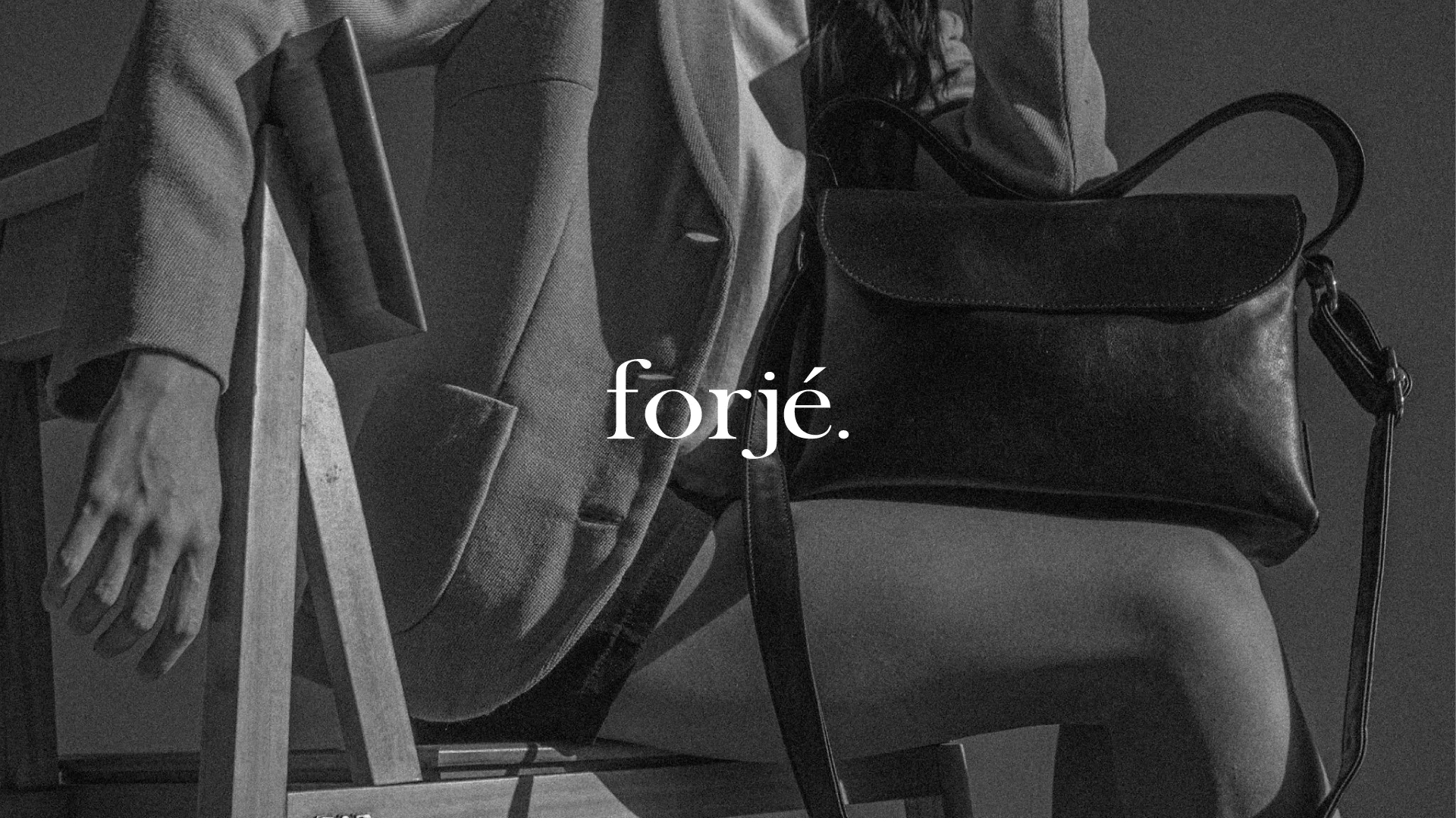 Forjé Bags — identidad visual aplicada.